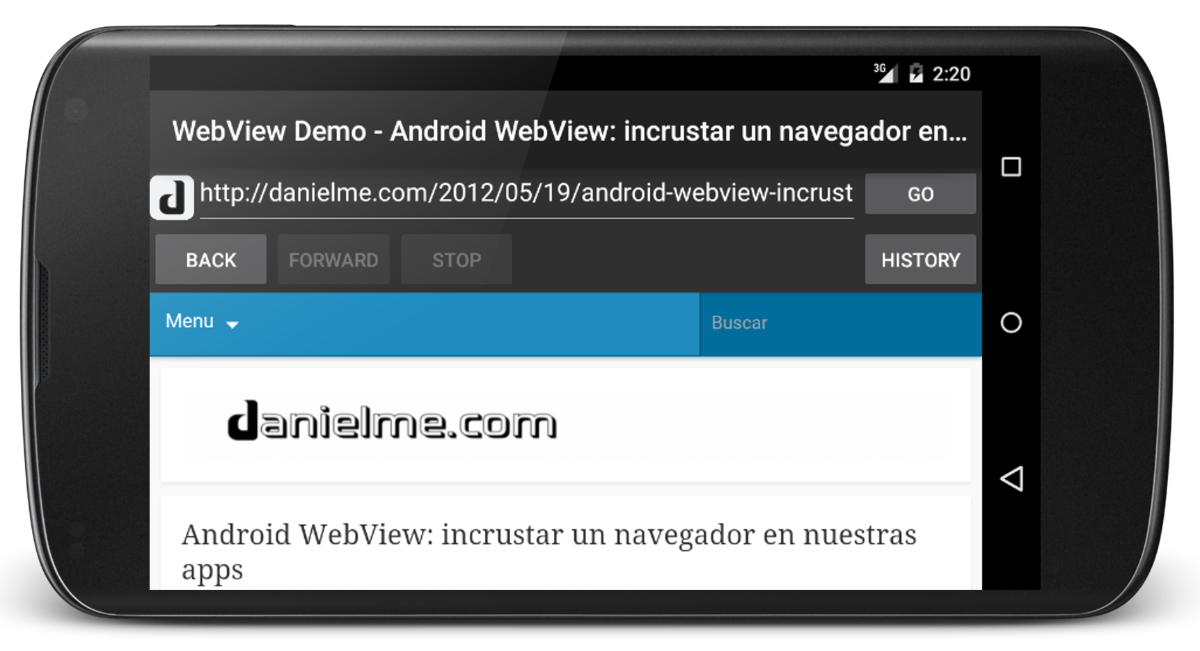 android browser with webview